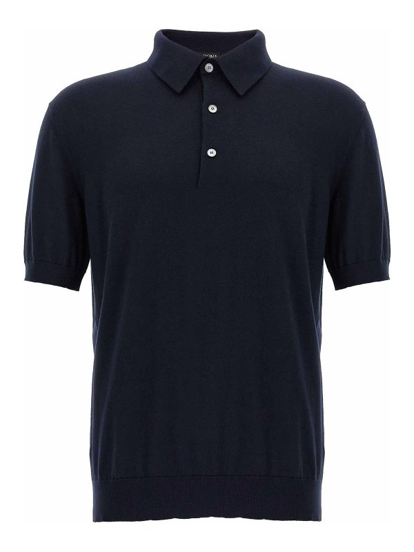 ZEGNA: ポロシャツ - ポロシャツ - ブルー