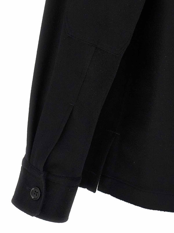 Zegna Alba Overshirt - Black - Men | E8V46SOT6B210 | thebs.com