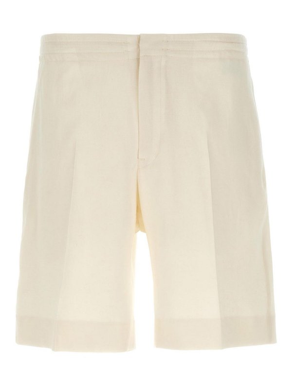 ZEGNA: トラウザーショーツ - ショートパンツ - 白
