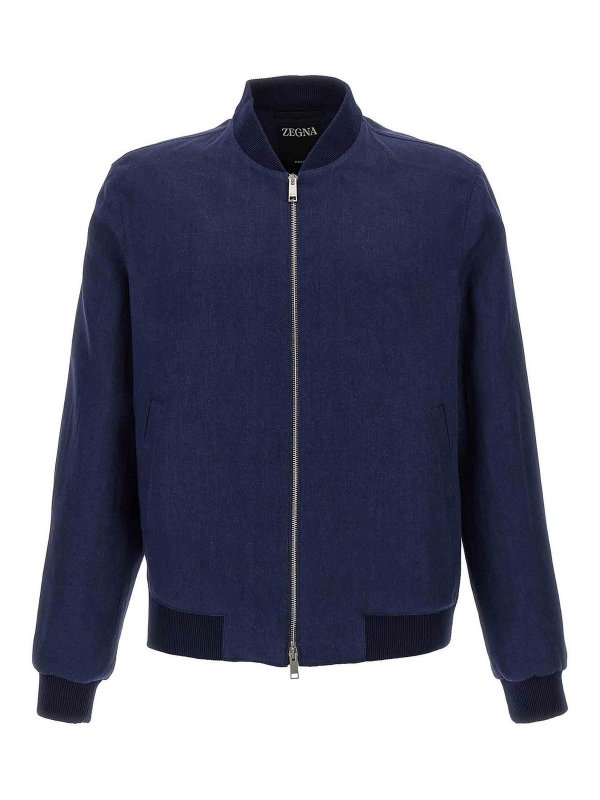 ZEGNA: Bombers - Bomber - Bleu