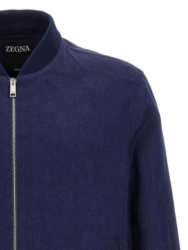 The Best Shops ZEGNA: Bombers - Bomber - Bleu