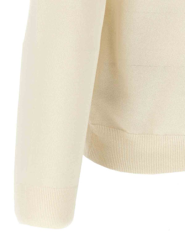 クルーネック - 白 shop online: ZANONE