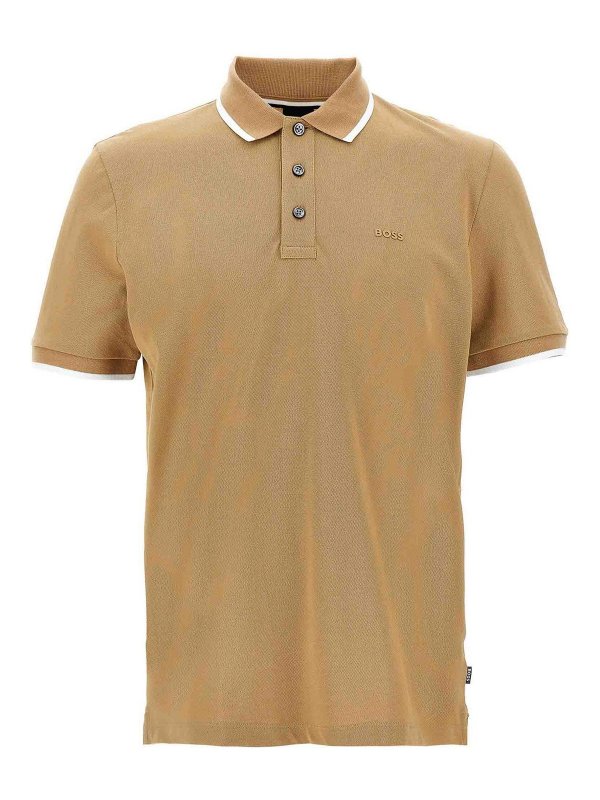 Hugo Boss: ポロシャツ - ポロシャツ - ベージュ