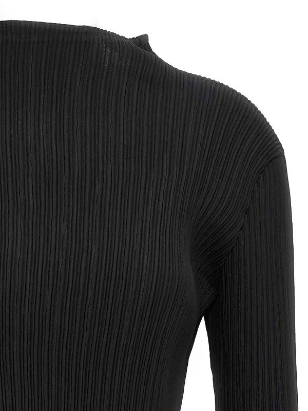 The Best Shops PLEATS PLEASE ISSEY MIYAKE: Top e canotte - Pieghe da cova in cima