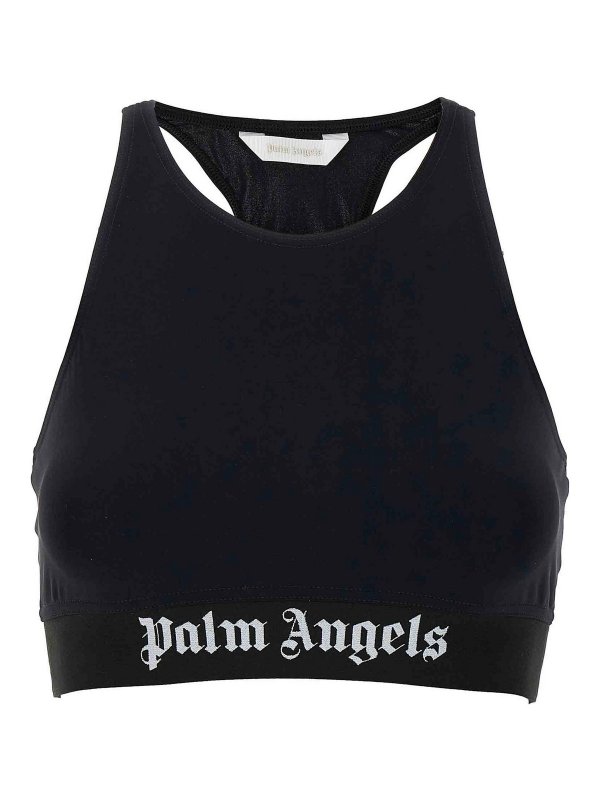 Palm Angels: Tops und Tank Tops - Top - Weiß