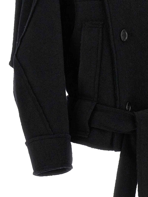 Kurzer Mantel - Schwarz shop online: PLEATS PLEASE ISSEY MIYAKE