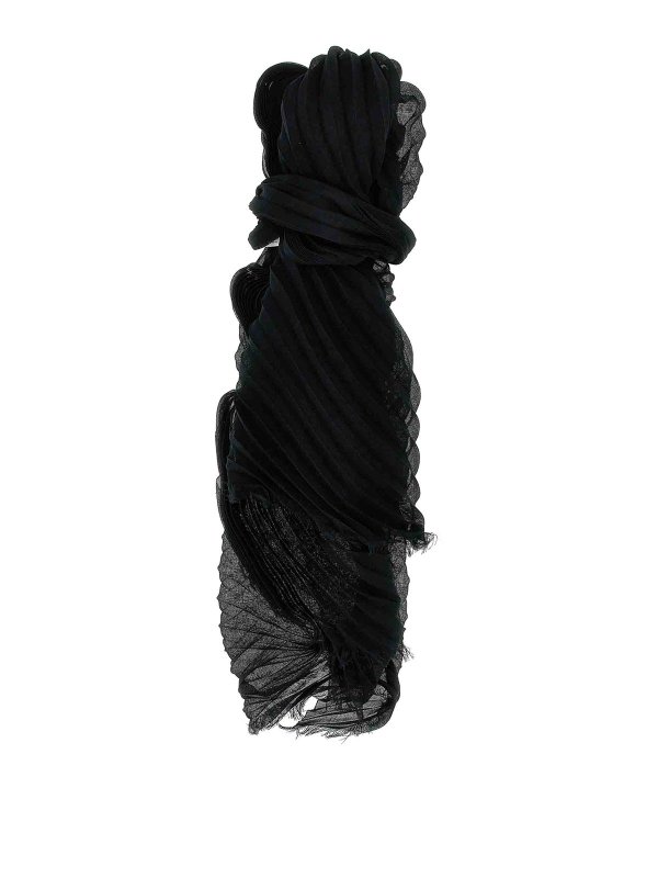 PLEATS PLEASE ISSEY MIYAKE: Bufandas y pañuelos - Bufanda - Negro