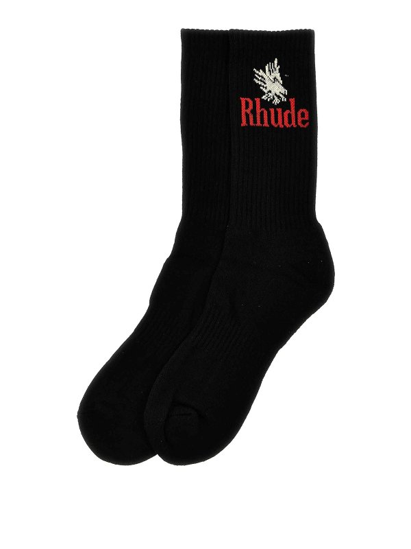 RHUDE: Calcetínes online - Calcetines - Negro