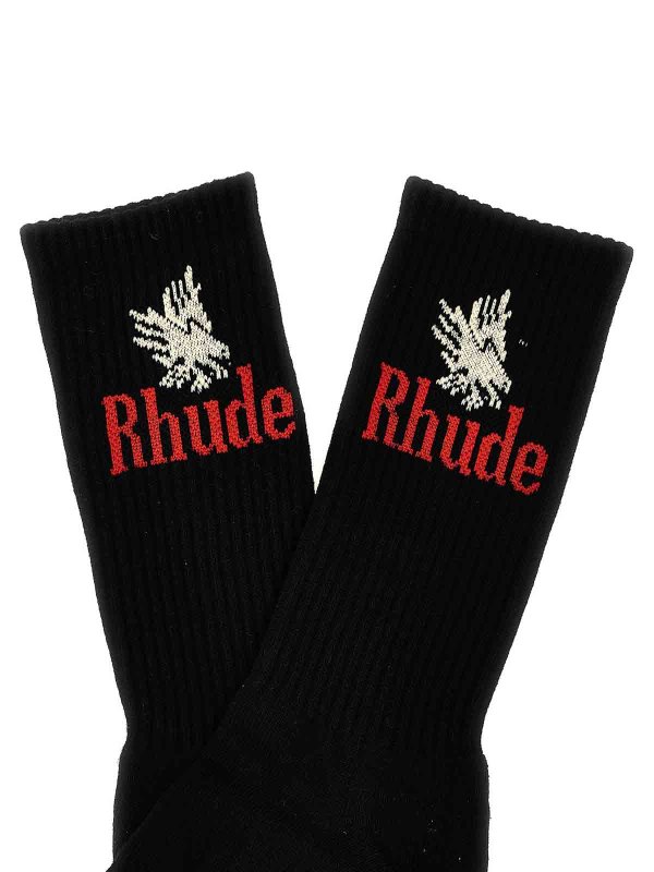 The Best Shops RHUDE: Calcetínes - Calcetines - Negro