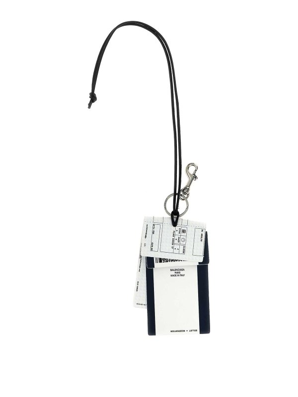 BALENCIAGA: key holders online - Train Ticket Keyring