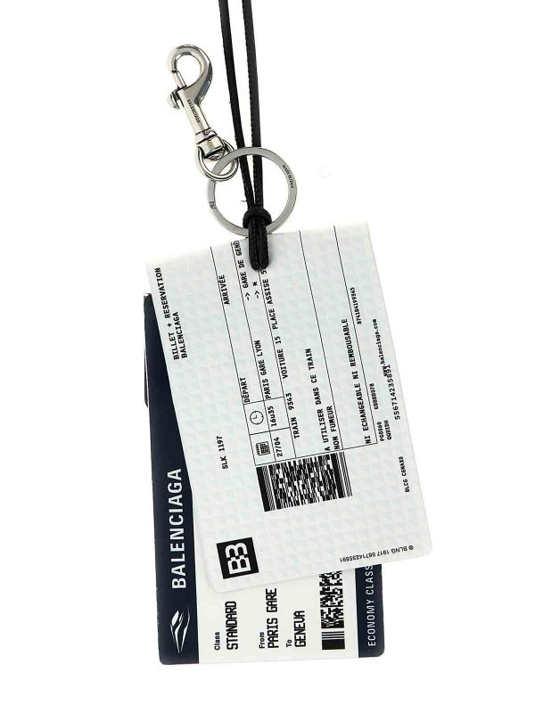 The Best Shops BALENCIAGA: key holders - Train Ticket Keyring