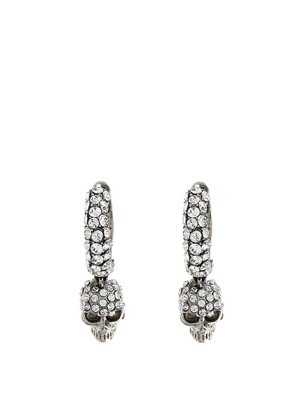 Alexander Mcqueen Skull Earrings - Silver - Women