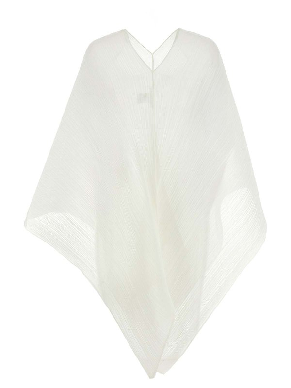 PLEATS PLEASE ISSEY MIYAKE: ストール＆ショール online - ストール/ショール - 白