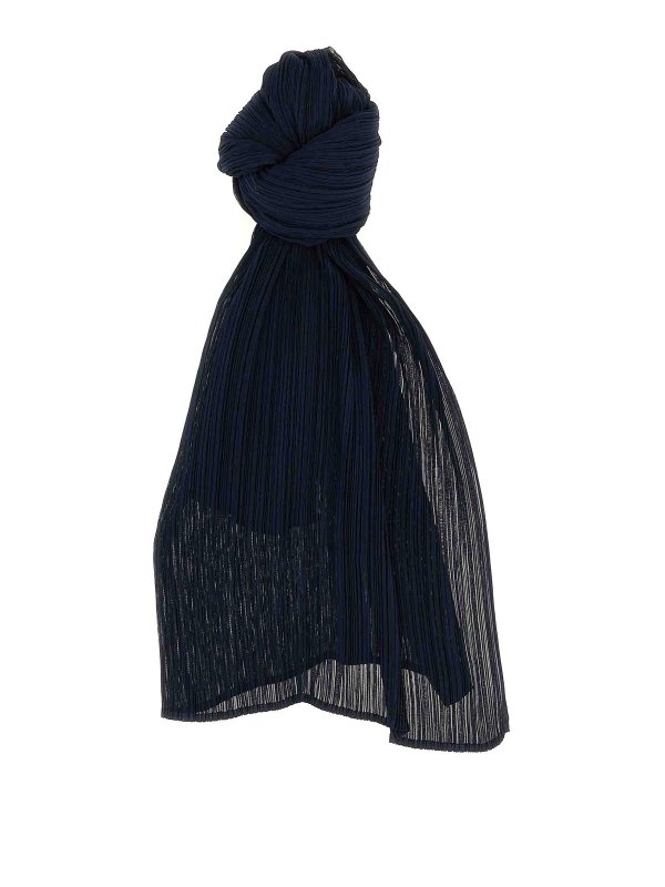 PLEATS PLEASE ISSEY MIYAKE: ストール＆ショール - ストール/ショール - ブルー