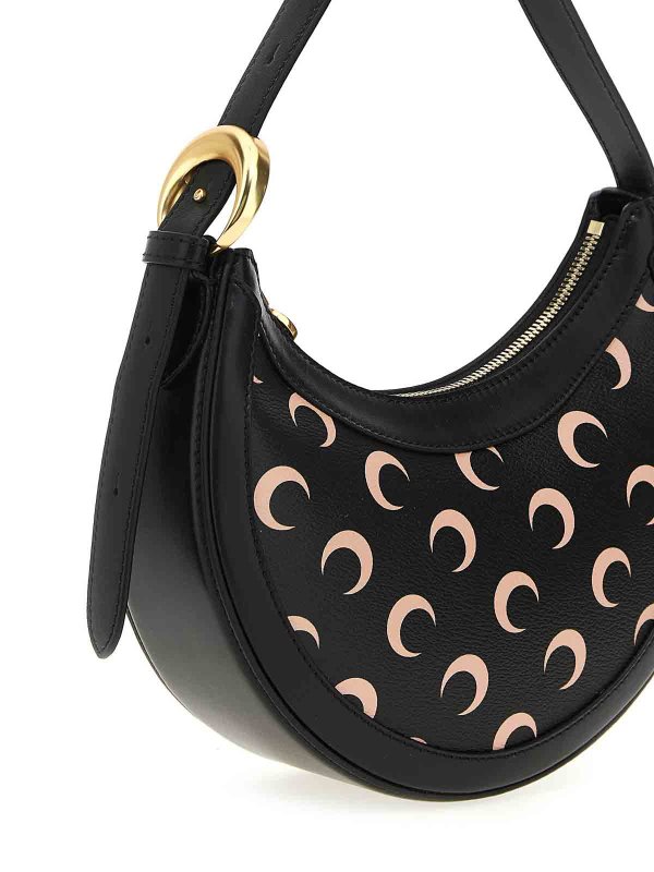 The Best Shops MARINE SERRE: cross body bags - Moon Canvas Eclips Mini Shoulder Bag