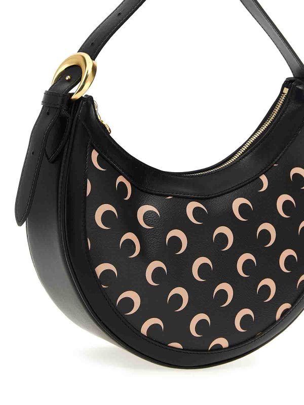 The Best Shops MARINE SERRE: cross body bags - Moon Canvas Eclips Shoulder Bag