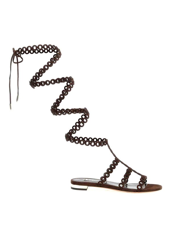 Aquazzura: Sandalen - Sandalen - Braun