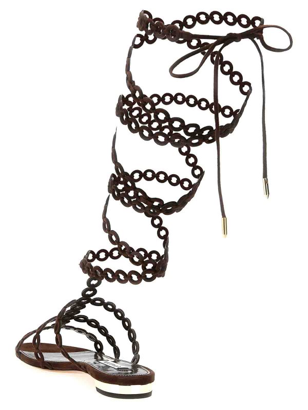 The Best Shops Aquazzura: Sandalen - Sandalen - Braun