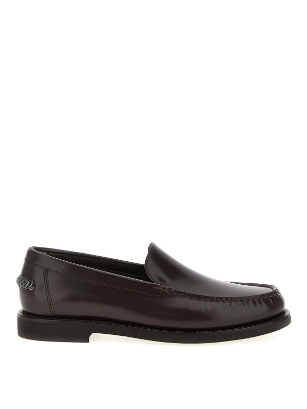 BRUNELLO CUCINELLI: Mocasines y Zapatillas - Mocasines - Marrón