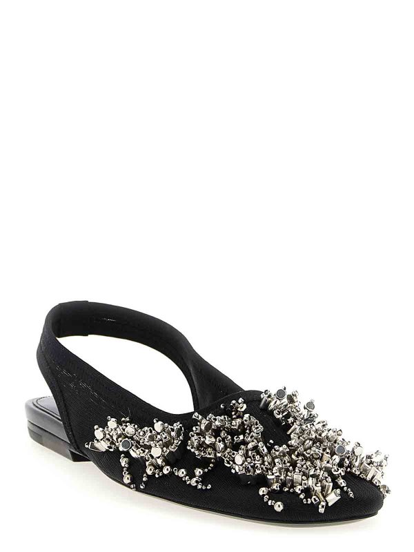 DRIES VAN NOTEN: court shoes online - Embroidered Slingback