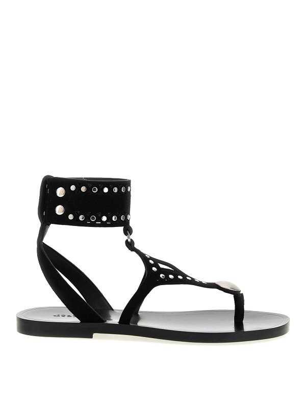ISABEL MARANT: サンダル - サンダル - 黒
