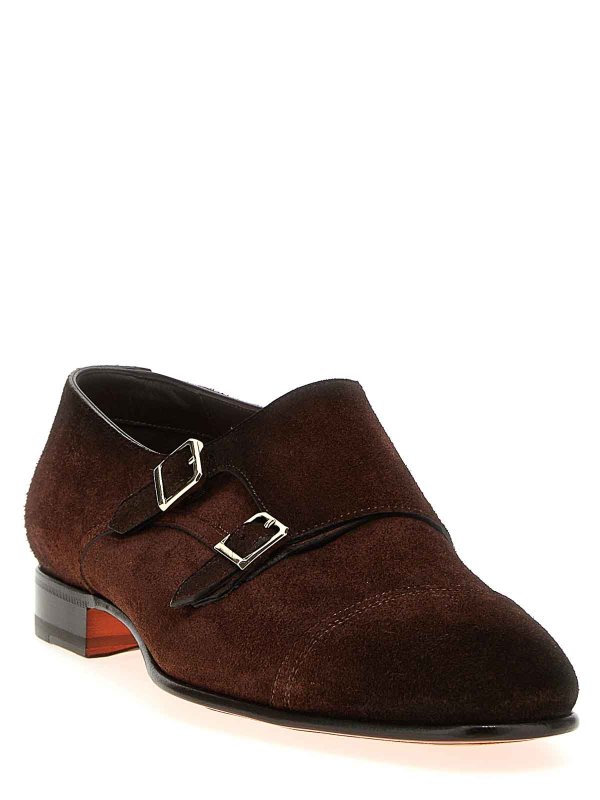 SANTONI: classic shoes online - Double Buckle