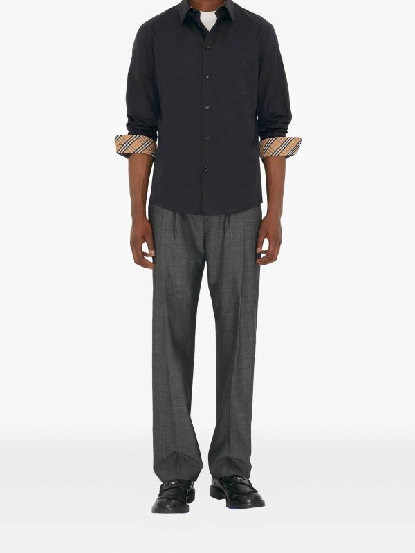 BURBERRY: シャツ online - シャツ - ダークブルー