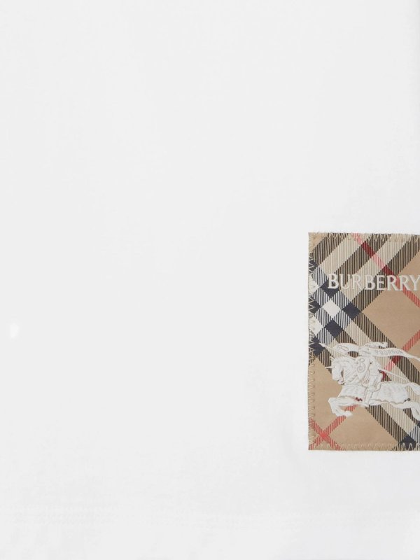 The Best Shops BURBERRY: T-shirts - T-Shirt - Weiß