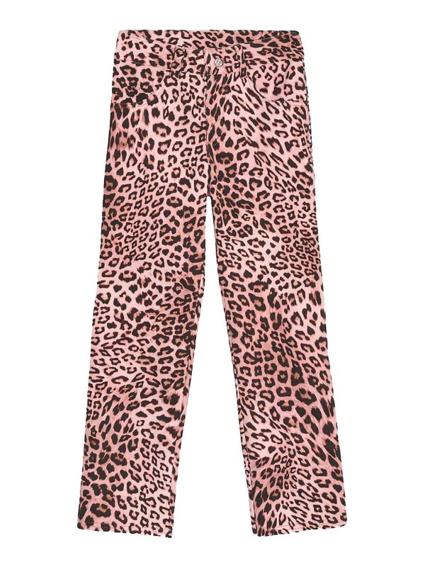 A PAPER KID: Jeans évasés - Jean Bootcut - Rose