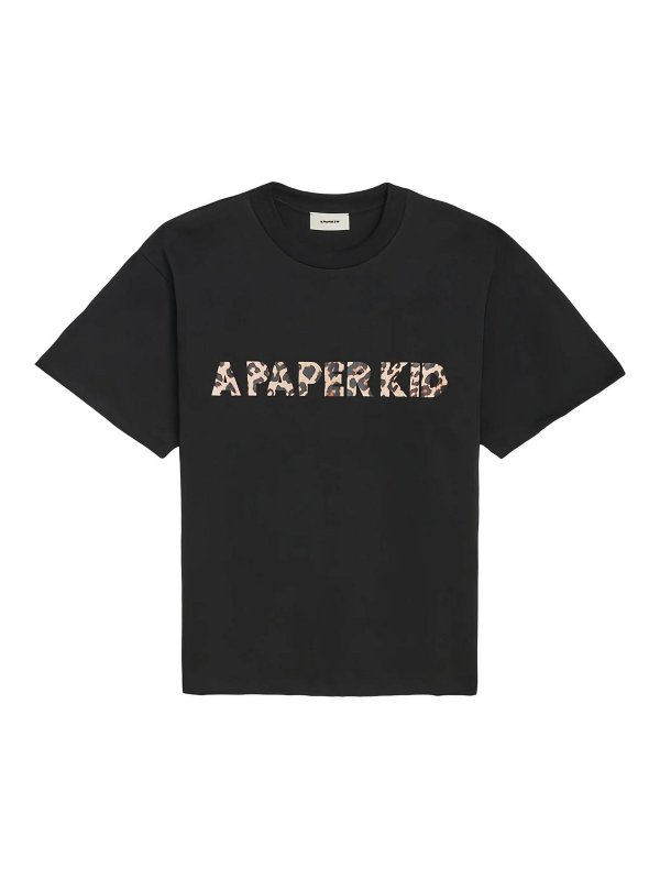 A PAPER KID: T-shirts - T-Shirt - Noir
