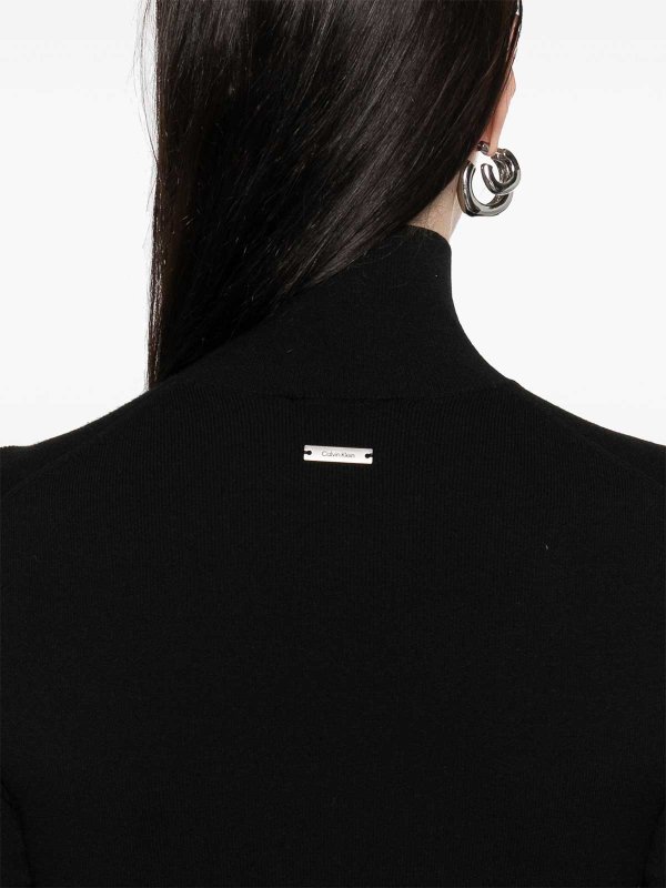 CALVIN KLEIN buy online Vestito  da collo a maglia comodo in maglia