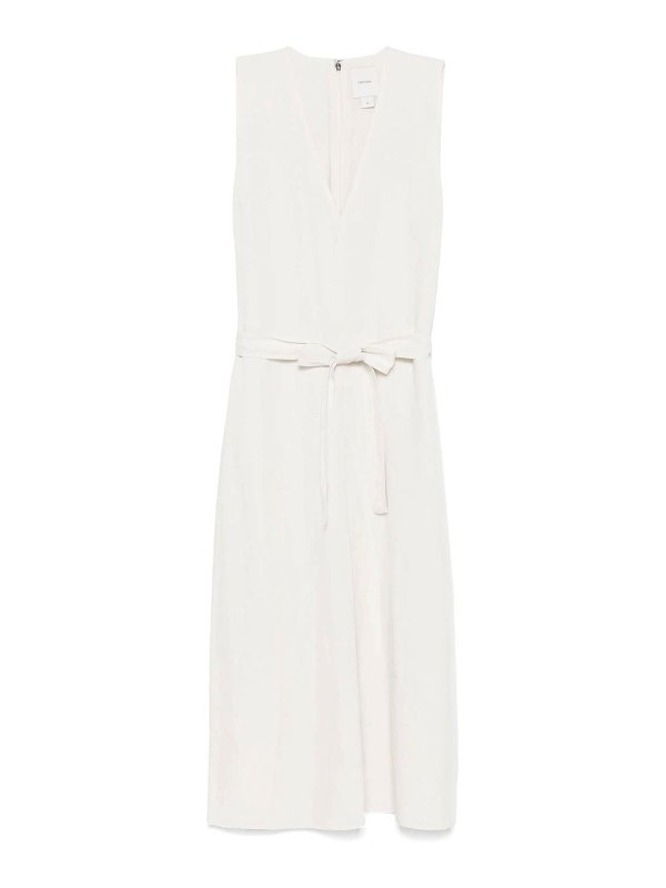 CALVIN KLEIN: ニーレングスドレス - 膝丈ドレス - 白