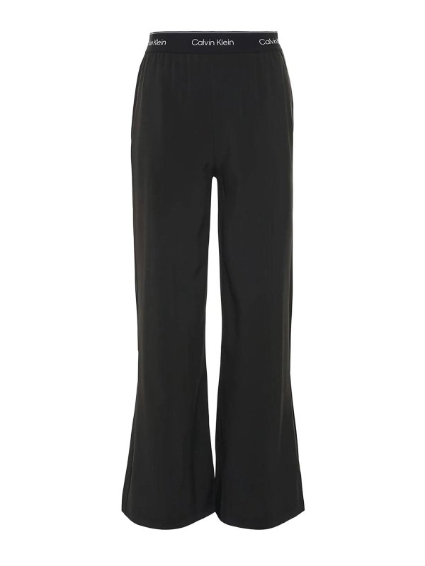 CALVIN KLEIN: カジュアルトラウザー - カジュアルパンツ - 黒