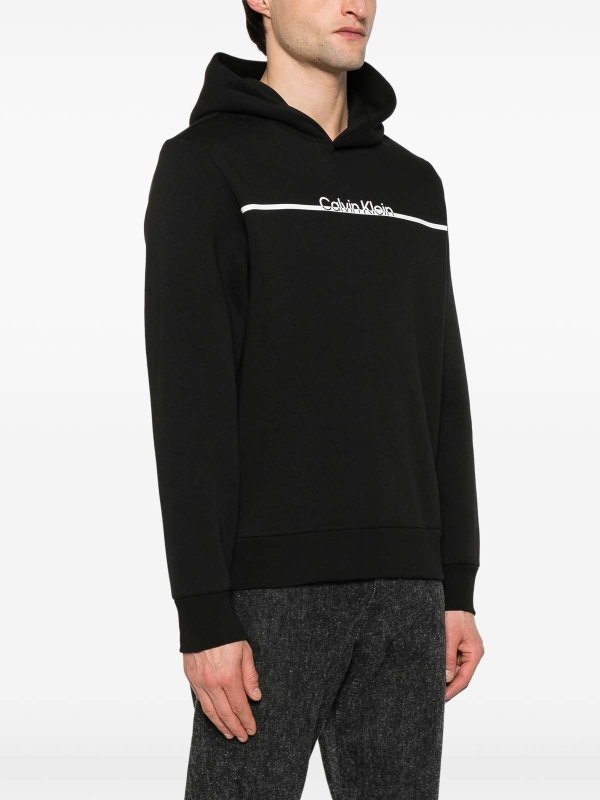 The Best Shops CALVIN KLEIN: Sweatshirts & Sweaters - Split Line Logo Hoodie