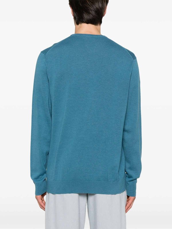 Rundhalspullover - Blau shop online: CALVIN KLEIN
