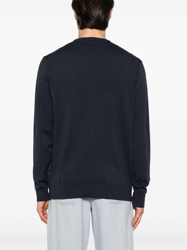 クルーネック - ライトブルー shop online: CALVIN KLEIN