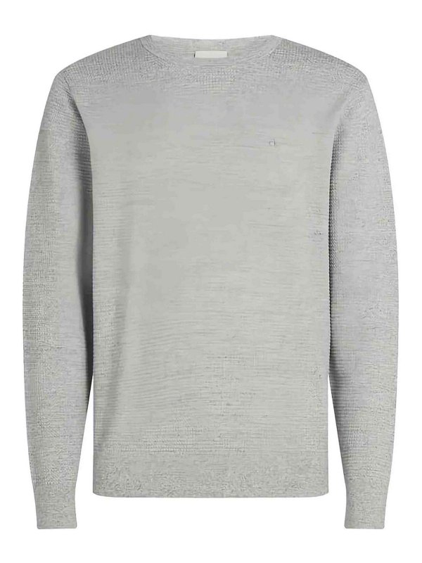 CALVIN KLEIN: maglia collo rotondo - Waffle Texture Sweater