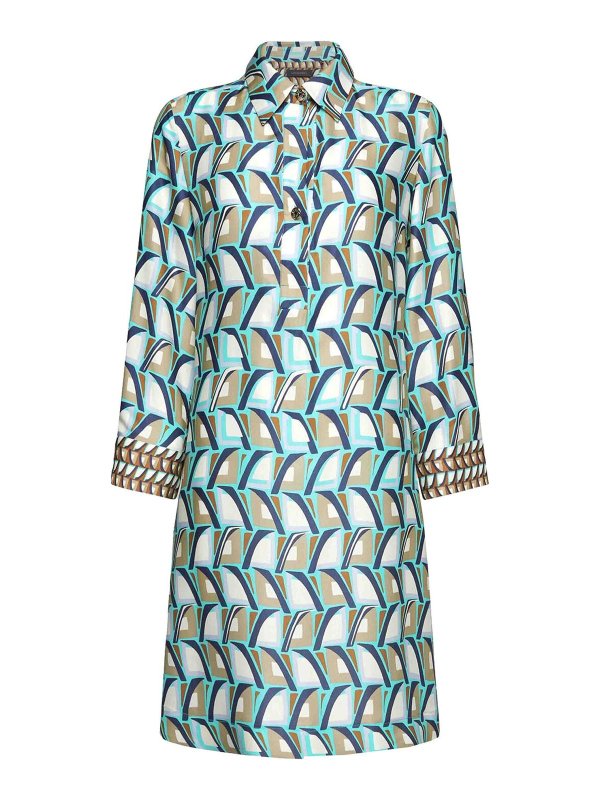 ELENA MIRO`: ニーレングスドレス - 膝丈ドレス - 黒