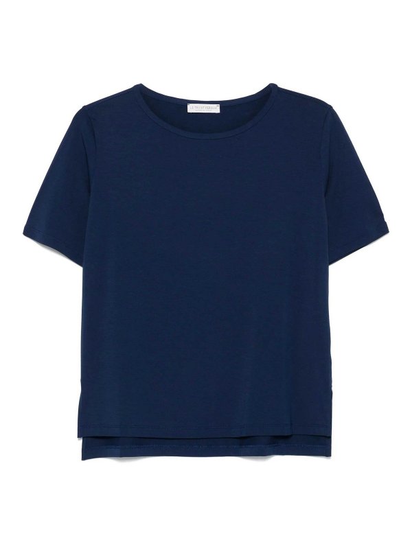 LE TRICOT PERUGIA: T-shirts - T-Shirt - Bleu Foncé