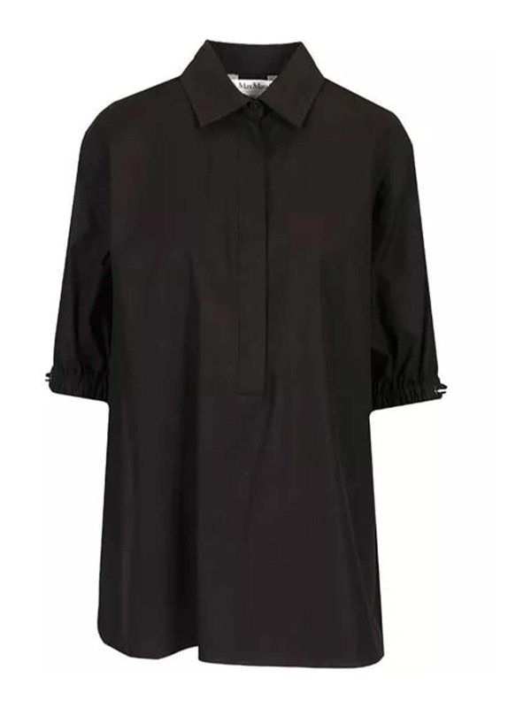 Max Mara: Camisas - Camisa - Negro