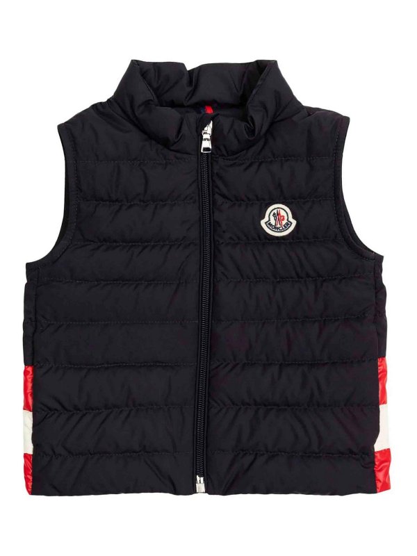 MONCLER: ベスト＆チョッキ - ウェストコート/ジレ - ブルー