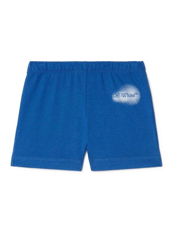 OFF-WHITE: Shorts - Short - Bleu Clair