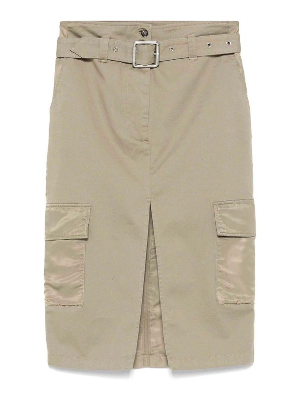 Pinko: Jupes midi et au genou - Jupe Midi - Vert