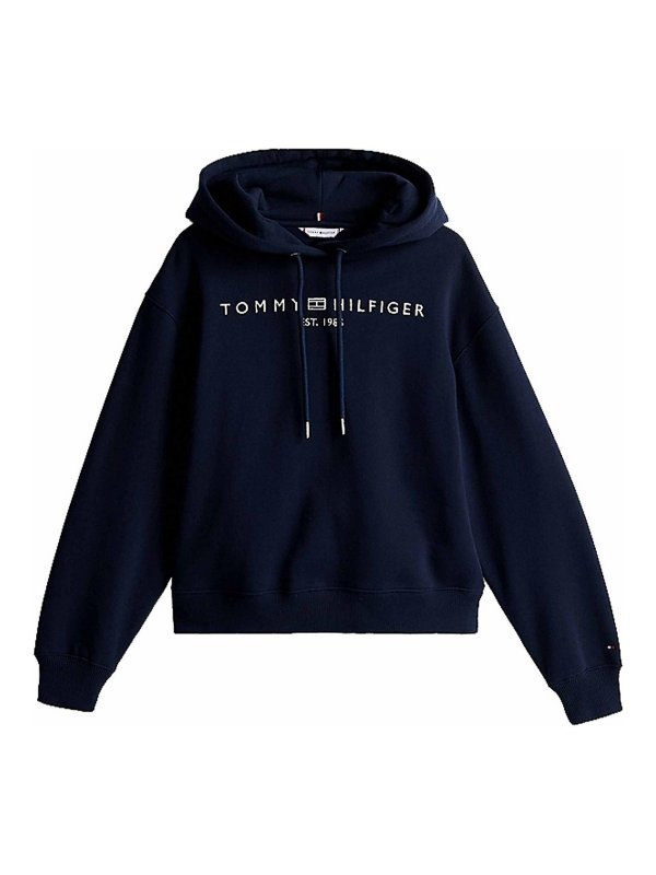 TOMMY HILFIGER: スウェット＆セーター - スウェットシャツ/セーター - ダークブルー