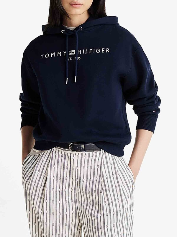 TOMMY HILFIGER: スウェット＆セーター online - スウェットシャツ/セーター - ダークブルー