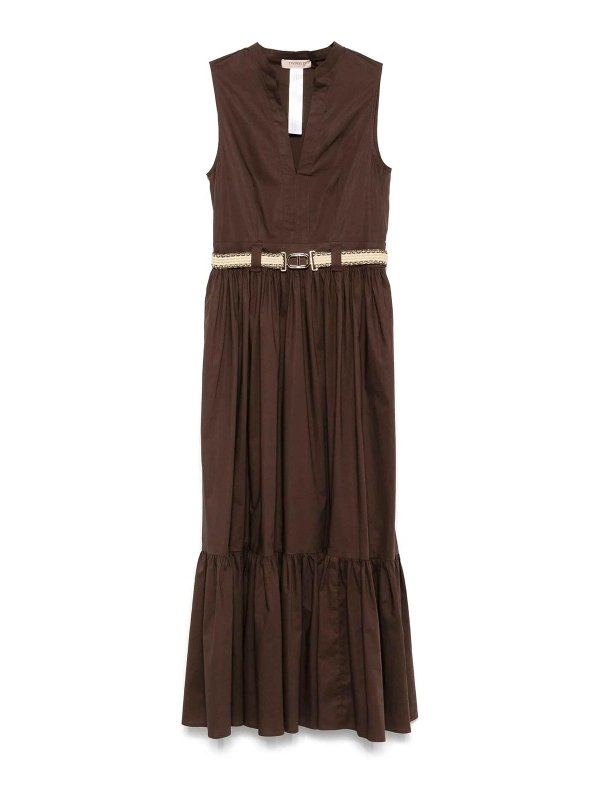 TWINSET: イブニングドレス - イブニングドレス - キャメル