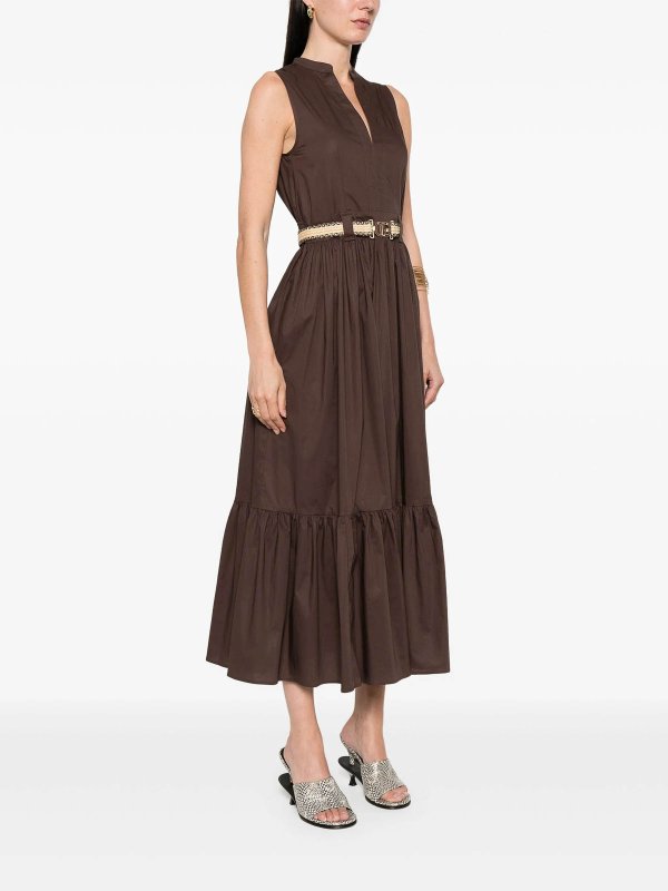 The Best Shops TWINSET: イブニングドレス - イブニングドレス - キャメル