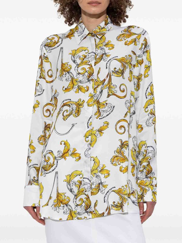 The Best Shops VERSACE JEANS: シャツ - シャツ - ホワイトゴールド