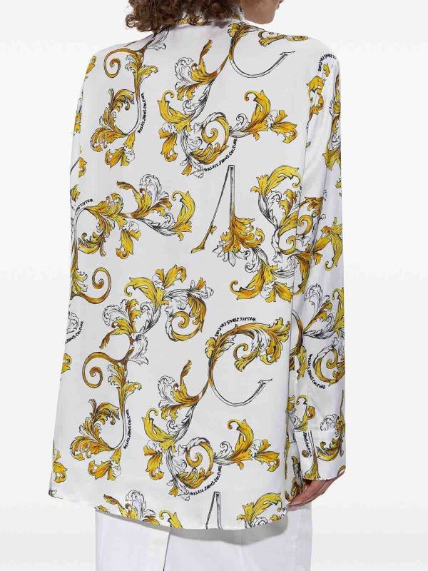 シャツ - ホワイトゴールド shop online: VERSACE JEANS