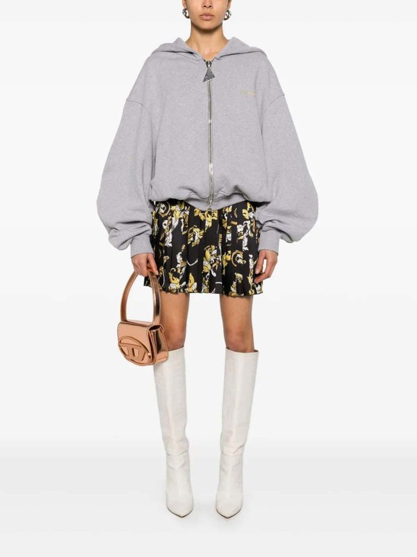 VERSACE JEANS: Faldas media pierna y semilargas online - Falda Semilarga - Negro